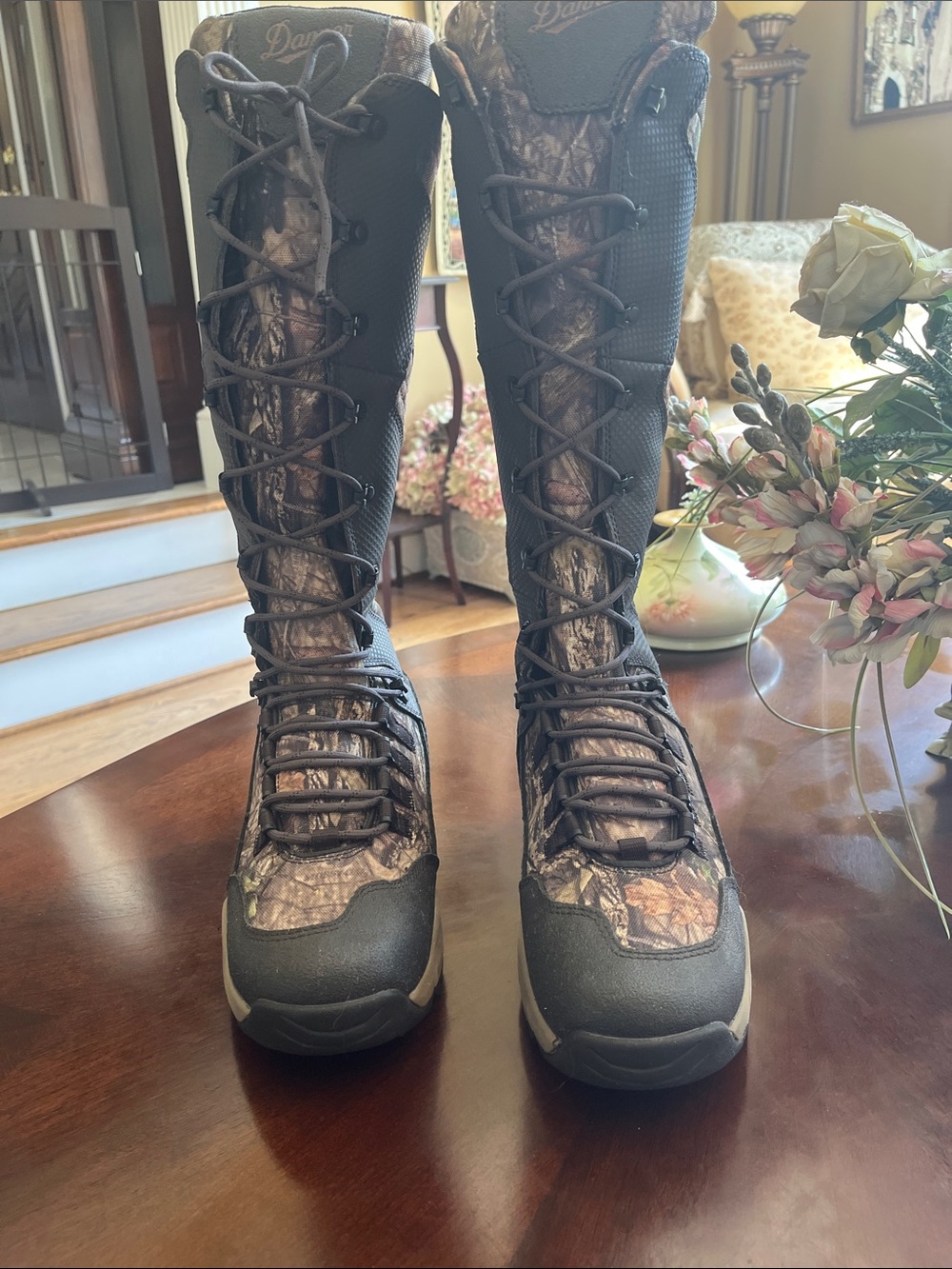 Danner Men’s Tall Camo Hunting Boots with Black Accents